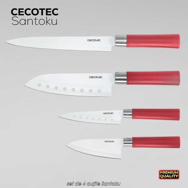 Cecotec Santoku Knives - set de 4 cuțite Santoku Cecotec Santoku Knives - set de 4 cuțite Santoku