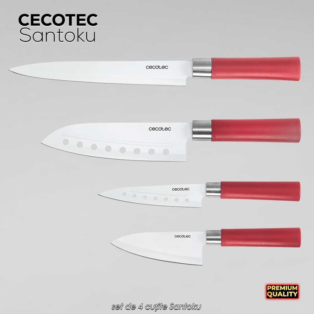 Cecotec Santoku Knives - set de 4 cuțite Santoku Cecotec Santoku Knives - set de 4 cuțite Santoku