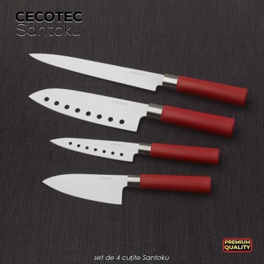 Cecotec Santoku Knives - set de 4 cuțite Santoku Cecotec Santoku Knives - set de 4 cuțite Santoku