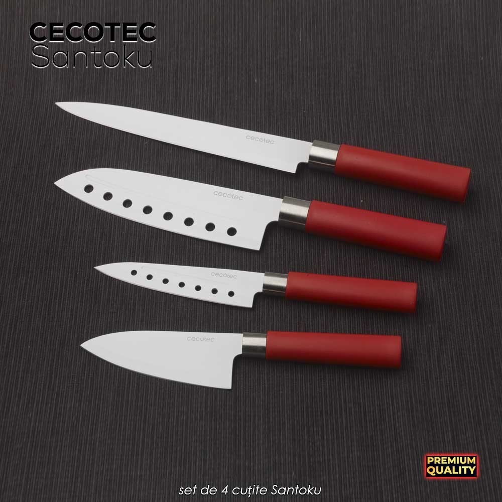 Cecotec Santoku Knives - set de 4 cuțite Santoku Cecotec Santoku Knives - set de 4 cuțite Santoku