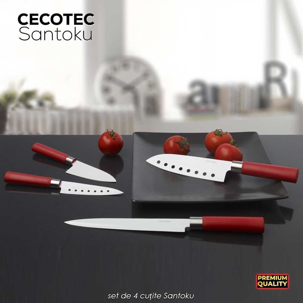 Cecotec Santoku Knives - set de 4 cuțite Santoku Cecotec Santoku Knives - set de 4 cuțite Santoku