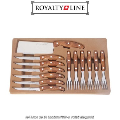 Royalty Line RL-K25LB - set luxos de 24 tacâmuri într-o valiză elegantă Royalty Line RL-K25LB - set luxos de 24 tacâmuri într-o valiză elegantă