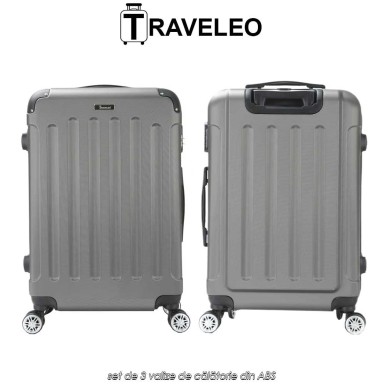 Traveleo ABS01S - set de 3 valize de călătorie din ABS Traveleo ABS01S - set de 3 valize de călătorie din ABS