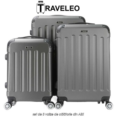 Traveleo ABS01S - set de 3 valize de călătorie din ABS Traveleo ABS01S - set de 3 valize de călătorie din ABS