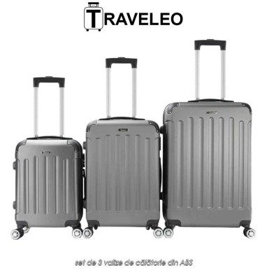 Traveleo ABS01S - set de 3 valize de călătorie din ABS Traveleo ABS01S - set de 3 valize de călătorie din ABS