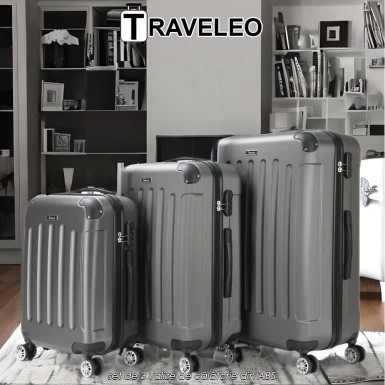 Traveleo ABS01S - set de 3 valize de călătorie din ABS Traveleo ABS01S - set de 3 valize de călătorie din ABS