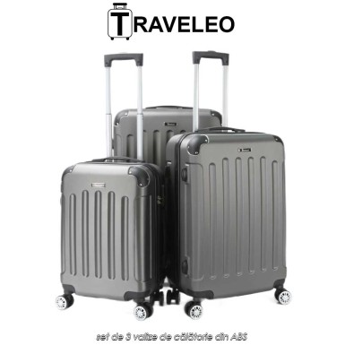 Traveleo ABS01S - set de 3 valize de călătorie din ABS Traveleo ABS01S - set de 3 valize de călătorie din ABS