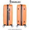 Traveleo ABS03OR - set de 3 valize de călătorie din ABS