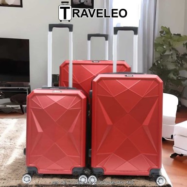 Traveleo ABS03R - set de 3 valize de călătorie din ABS Traveleo ABS03R - set de 3 valize de călătorie din ABS