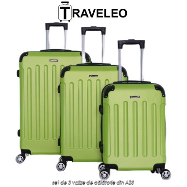 Traveleo ABS01LG - set de 3 valize de călătorie din ABS Traveleo ABS01LG - set de 3 valize de călătorie din ABS