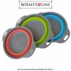 Royalty Line RL-20N09A - set de 3 strecurătoare pliabile din silicon Royalty Line RL-20N09A - set de 3 strecurătoare pliabile din silicon