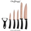 Cheffinger Home Titanium Knives MB12 - set de 5 cuțite și decojitor
