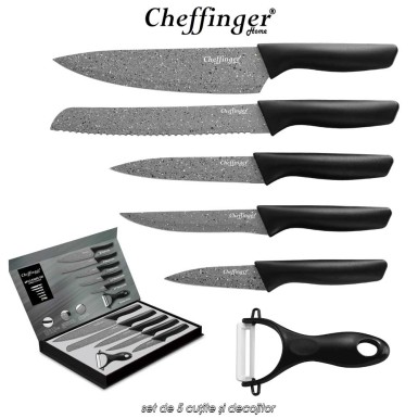 Cheffinger Home MB05 - set de 5 cuțite și decojitor