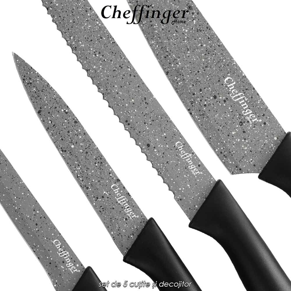 Cheffinger Home MB05 - set de 5 cuțite și decojitor Cheffinger Home MB05 - set de 5 cuțite și decojitor