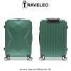 Traveleo ABS03GR - set de 3 valize de călătorie din ABS