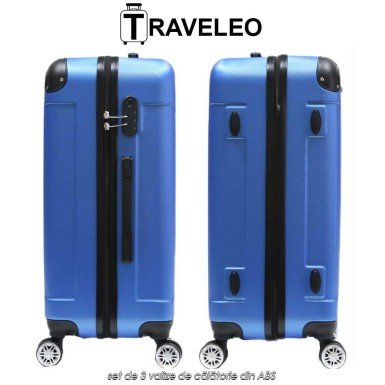 Traveleo ABS01BL - set de 3 valize de călătorie din ABS Traveleo ABS01BL - set de 3 valize de călătorie din ABS