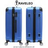 Traveleo ABS01BL - set de 3 valize de călătorie din ABS