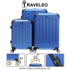 Traveleo ABS01BL - set de 3 valize de călătorie din ABS