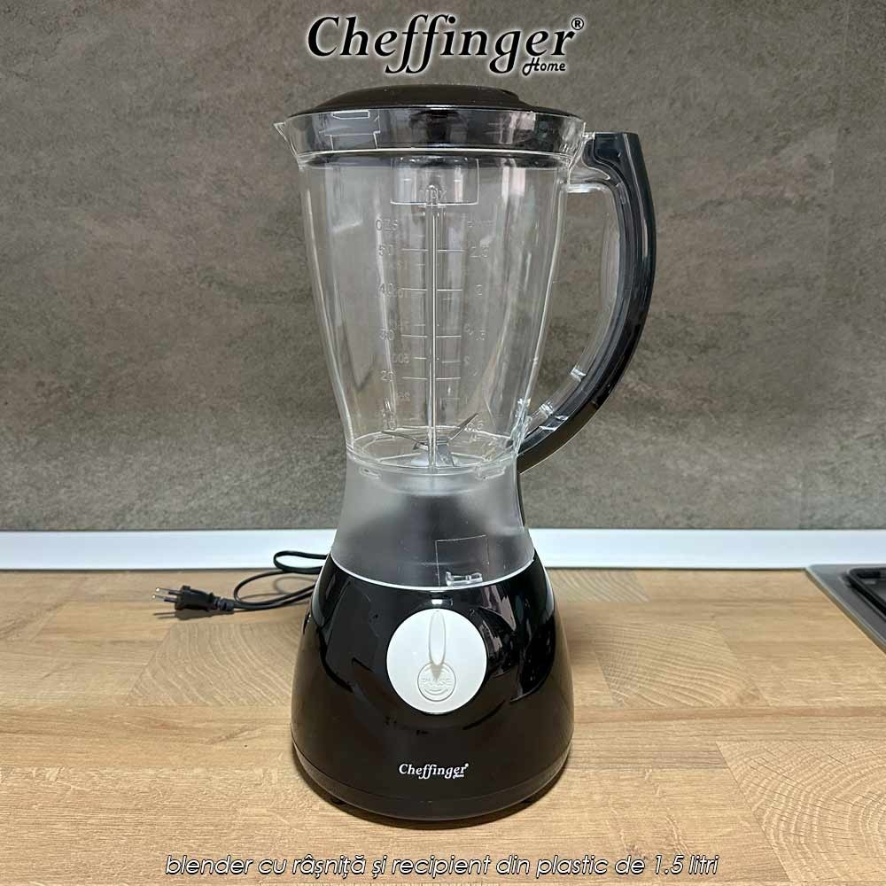 Cheffinger Home PIB1.5 - blender cu râșniță și recipient din plastic de 1.5 litri