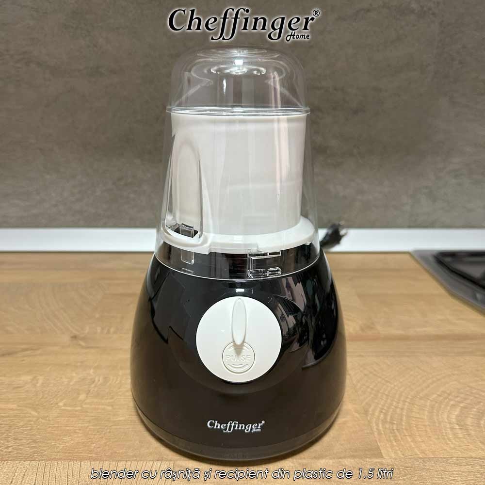 Cheffinger Home PIB1.5 - blender cu râșniță și recipient din plastic de 1.5 litri