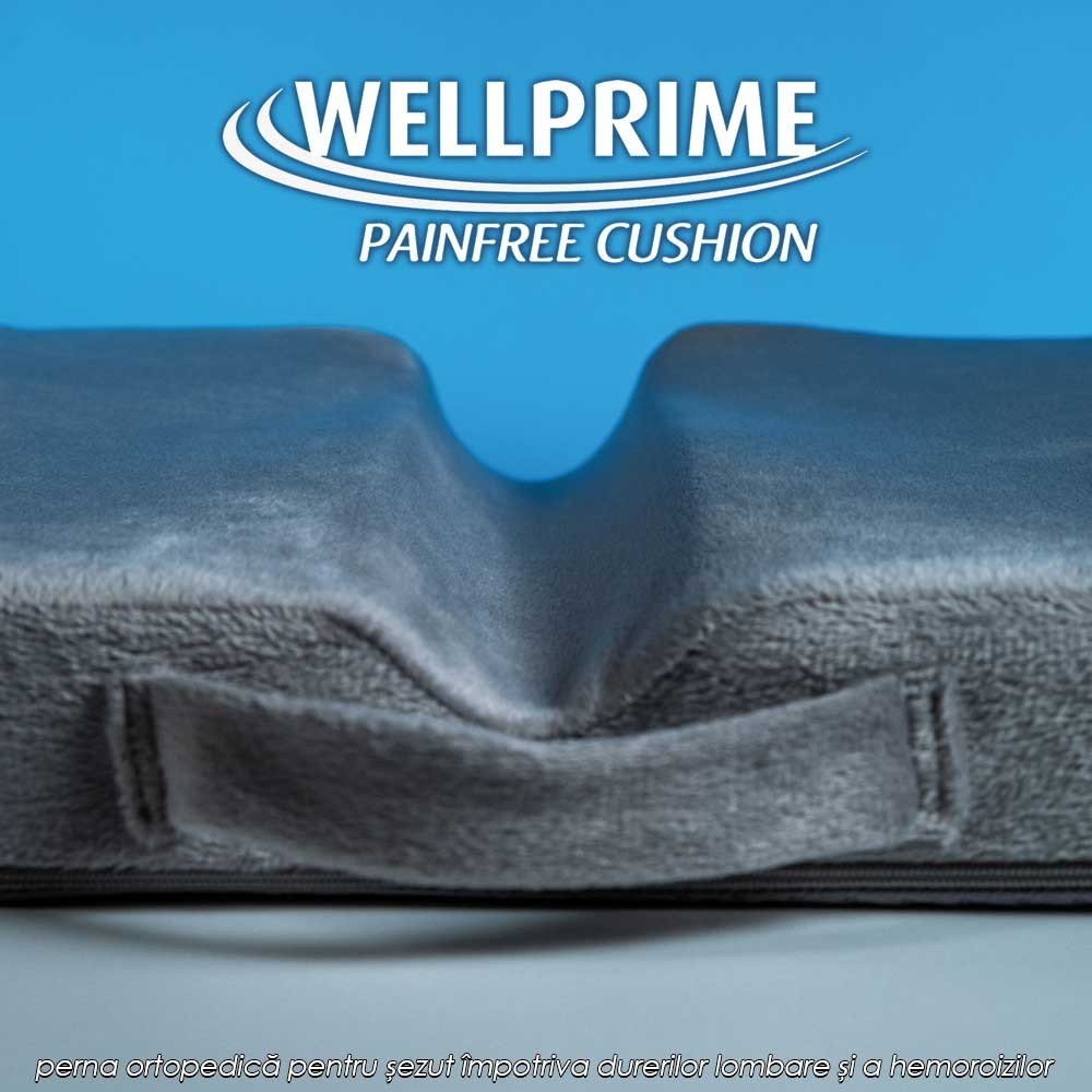 Wellprime Painfree Cushion - perna ortopedică pentru șezut împotriva durerilor lombare și a hemoroizilor