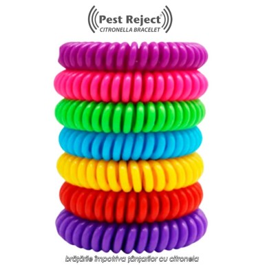 Pest Reject Citronella - brățările împotriva țânțarilor cu citronela Pest Reject Citronella - brățările împotriva țânțarilor cu citronela