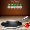 Cheffinger Home PSSP28 - tigaie de clătite premium din oțel inoxidabil cu model de fagure 28cm