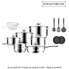 Royalty Line RL-1802 - set complet din 18 piese ce conține 5 oale, 1 tigaie și accesorii