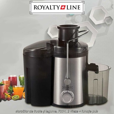 Royalty Line Juice Extractor PJ-19001 - storcător de fructe și legume, 700W, 2 viteze + funcție puls