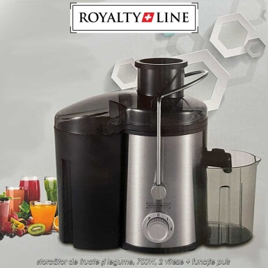 Royalty Line Juice Extractor PJ-19001 - storcător de fructe și legume, 700W, 2 viteze + funcție puls Royalty Line Juice Extractor PJ-19001 - storcător de fructe și legume, 700W, 2 viteze + funcție puls