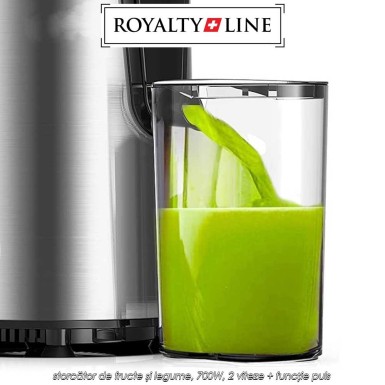 Royalty Line Juice Extractor PJ-19001 - storcător de fructe și legume, 700W, 2 viteze + funcție puls Royalty Line Juice Extractor PJ-19001 - storcător de fructe și legume, 700W, 2 viteze + funcție puls