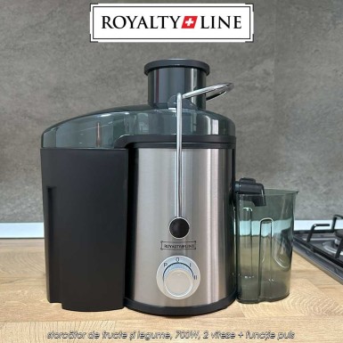 Royalty Line Juice Extractor PJ-19001 - storcător de fructe și legume, 700W, 2 viteze + funcție puls Royalty Line Juice Extractor PJ-19001 - storcător de fructe și legume, 700W, 2 viteze + funcție puls