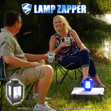 Pest Reject Lamp Zapper - eliminator portabil de insecte zburatoare cu lumina LED Pest Reject Lamp Zapper - eliminator portabil de insecte zburatoare cu lumina LED