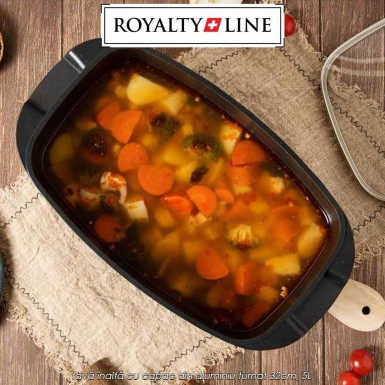 🥘Royalty Line Roasting Pan RL-ACR32ML | preț 199lei - transport Gratuit | tavă înaltă cu capac din aluminiu turnat 32cm, 5L | Telestar 🥘Royalty Line Roasting Pan RL-ACR32ML | preț 199lei - transport Gratuit | tavă înaltă cu capac din aluminiu turnat 32cm, 5L | Telestar