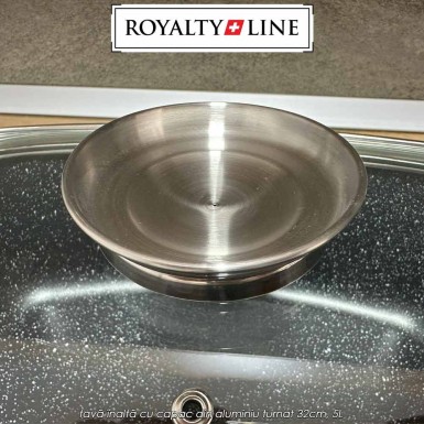 🥘Royalty Line Roasting Pan RL-ACR32ML | preț 199lei - transport Gratuit | tavă înaltă cu capac din aluminiu turnat 32cm, 5L | Telestar 🥘Royalty Line Roasting Pan RL-ACR32ML | preț 199lei - transport Gratuit | tavă înaltă cu capac din aluminiu turnat 32cm, 5L | Telestar
