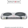 Royalty Line Hot Plate HP-18204 - plită electrică cu 2 zone de gătit, 1000W+1500W, inox Royalty Line Hot Plate HP-18204 - plită electrică cu 2 zone de gătit, 1000W+1500W, inox