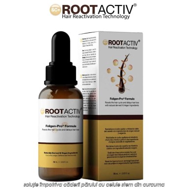 Rootactiv - soluție împotriva căderii părului cu celule stem din curcuma Rootactiv - soluție împotriva căderii părului cu celule stem din curcuma
