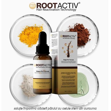 Rootactiv - soluție împotriva căderii părului cu celule stem din curcuma Rootactiv - soluție împotriva căderii părului cu celule stem din curcuma