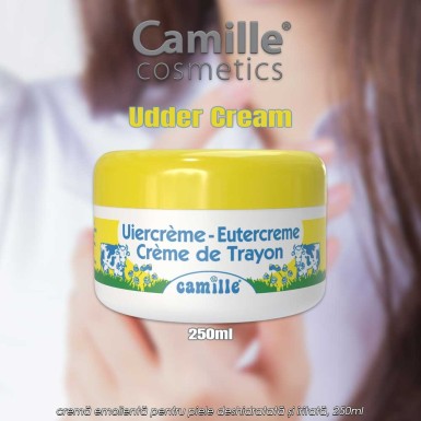 Camille Udder Cream - cremă emolientă pentru piele deshidratată și iritată, 250ml Camille Udder Cream - cremă emolientă pentru piele deshidratată și iritată, 250ml