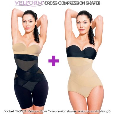 Pachet PROMO: Velform Cross Compression shaper varianta scurtă și varianta lungă Pachet PROMO: Velform Cross Compression shaper varianta scurtă și varianta lungă