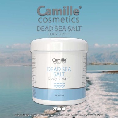 Camille Dead Sea Salt -  cremă de corp hrănitoare cu sare din Marea Moartă, 250ml Camille Dead Sea Salt -  cremă de corp hrănitoare cu sare din Marea Moartă, 250ml
