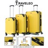 Traveleo ABS01Y - set de 3 valize de călătorie din ABS