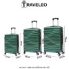 Traveleo ABS04GR - set de 3 valize de călătorie din ABS