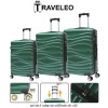 Traveleo ABS04GR - set de 3 valize de călătorie din ABS