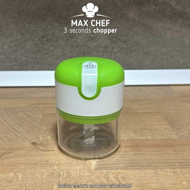 Max Chef 3 seconds chopper - tocător electric compact reîncărcabil Max Chef 3 seconds chopper - tocător electric compact reîncărcabil