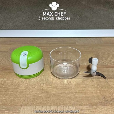 Max Chef 3 seconds chopper - tocător electric compact reîncărcabil Max Chef 3 seconds chopper - tocător electric compact reîncărcabil