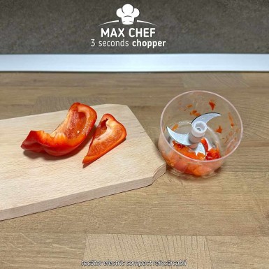 Max Chef 3 seconds chopper - tocător electric compact reîncărcabil Max Chef 3 seconds chopper - tocător electric compact reîncărcabil