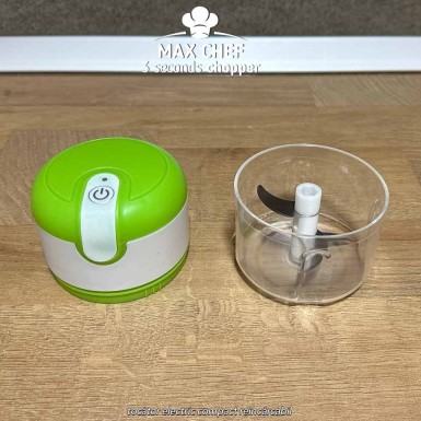 Max Chef 3 seconds chopper - tocător electric compact reîncărcabil Max Chef 3 seconds chopper - tocător electric compact reîncărcabil