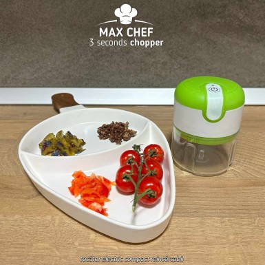 Max Chef 3 seconds chopper - tocător electric compact reîncărcabil Max Chef 3 seconds chopper - tocător electric compact reîncărcabil