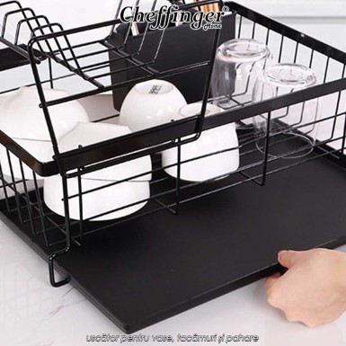 Cheffinger Home CF-DR02 - uscător pentru vase, tacâmuri și pahare Cheffinger Home CF-DR02 - uscător pentru vase, tacâmuri și pahare